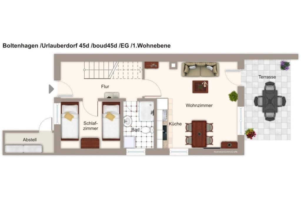 Villa Urlauberdorf Urlauberdorf 45D à Boltenhagen  Extérieur photo